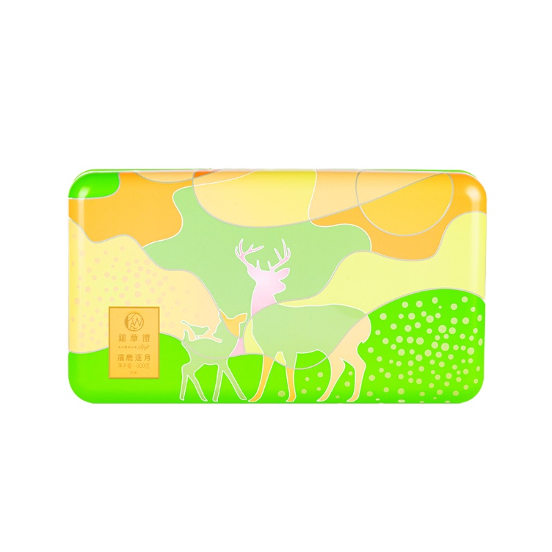 锦华礼福鹿逐月月饼800g 高档中秋之选