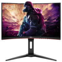 AOC C27G1 27英寸 VA曲面 144Hz高刷新率 双HDMI Adaptive-Sync同步技术 人体工学支架显示器