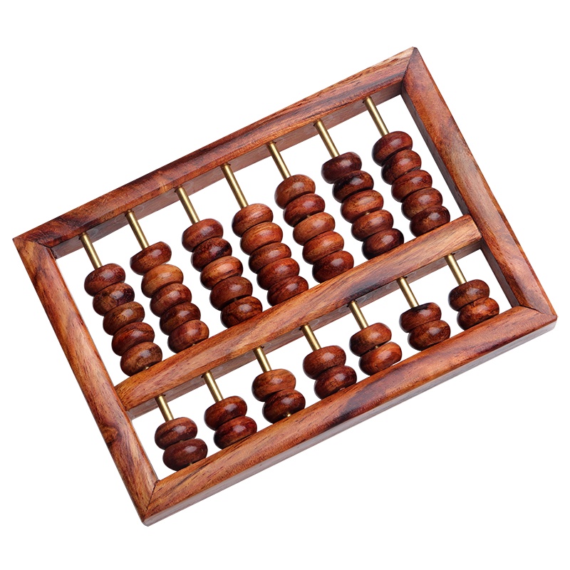 月印百川 黄花梨实木算盘摆件如意算盘聚财客厅办公室装饰送礼