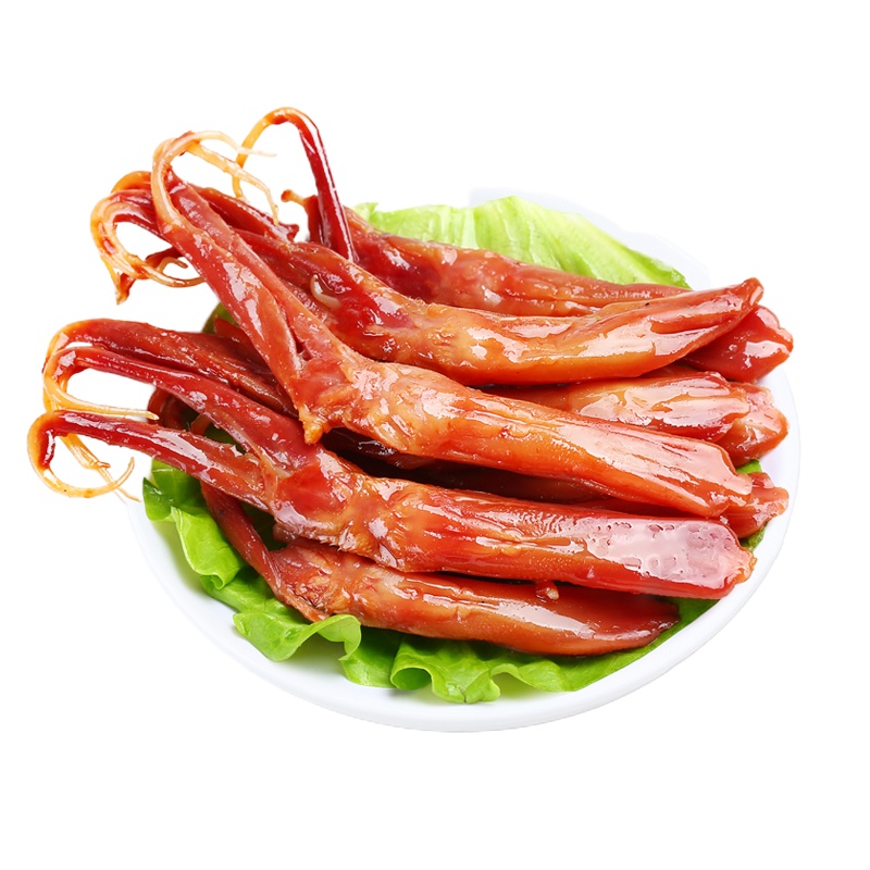 [座上客 秘制鸭舌头10袋]温州特产酱鸭舌秘制零食约200g
