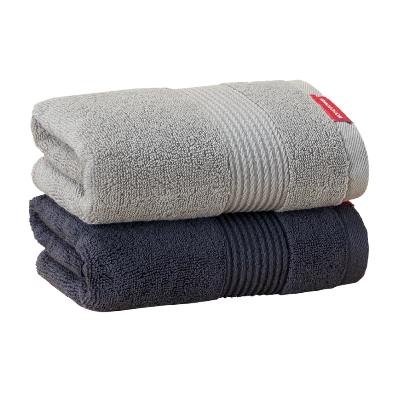 HOYO 日本2563防臭抗菌洗脸毛巾纯棉家用吸水不掉毛2条装/盒 单盒装