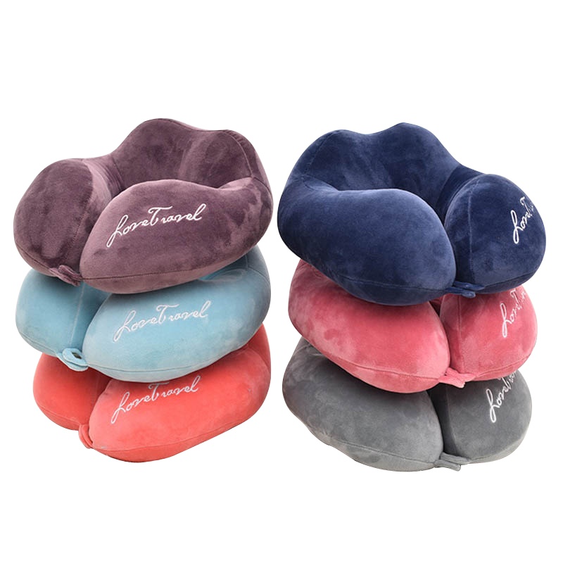 护颈U型枕 XTL641 天鹅绒记忆棉旅行枕午休枕 (个)