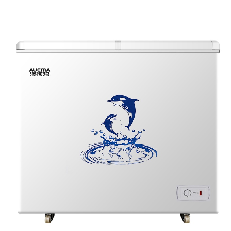 澳柯玛(Aucma)217升双温冷柜顶开式蝶形门双温双室冷柜冰柜BCD-217CSN