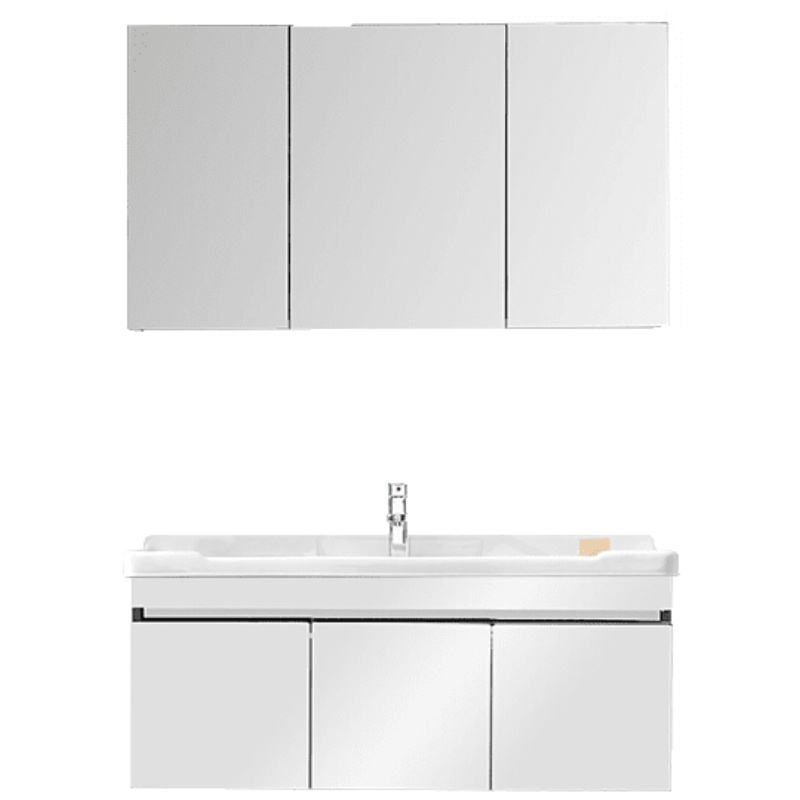 卫浴室柜组合镜柜卫生间洗手洗脸洁具洗面池洗漱台盆一体家用吊柜安心抵