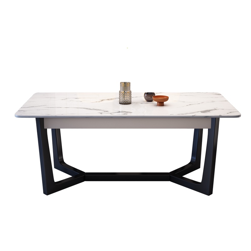 景山百岁 餐桌 岩板餐桌 意式极简岩板圆桌 带转盘现代简约餐桌 轻奢岩板餐桌椅组合 圆形吃饭桌