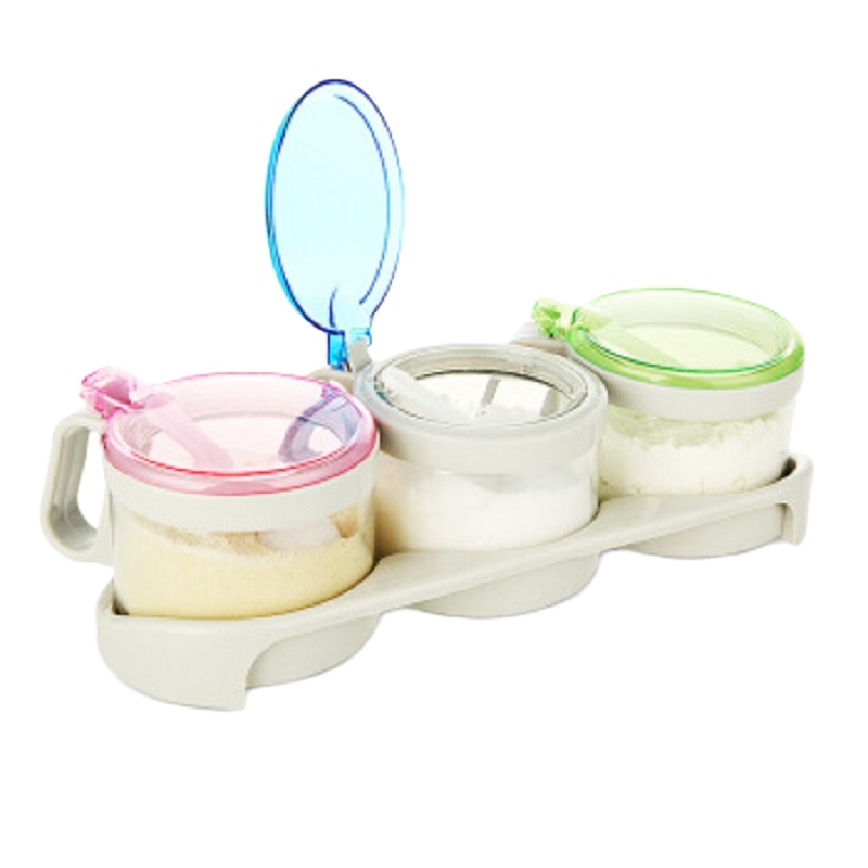 WQMD紫丁香厨房无铅玻璃油壶（油壶颜色随机）JA850+JA330