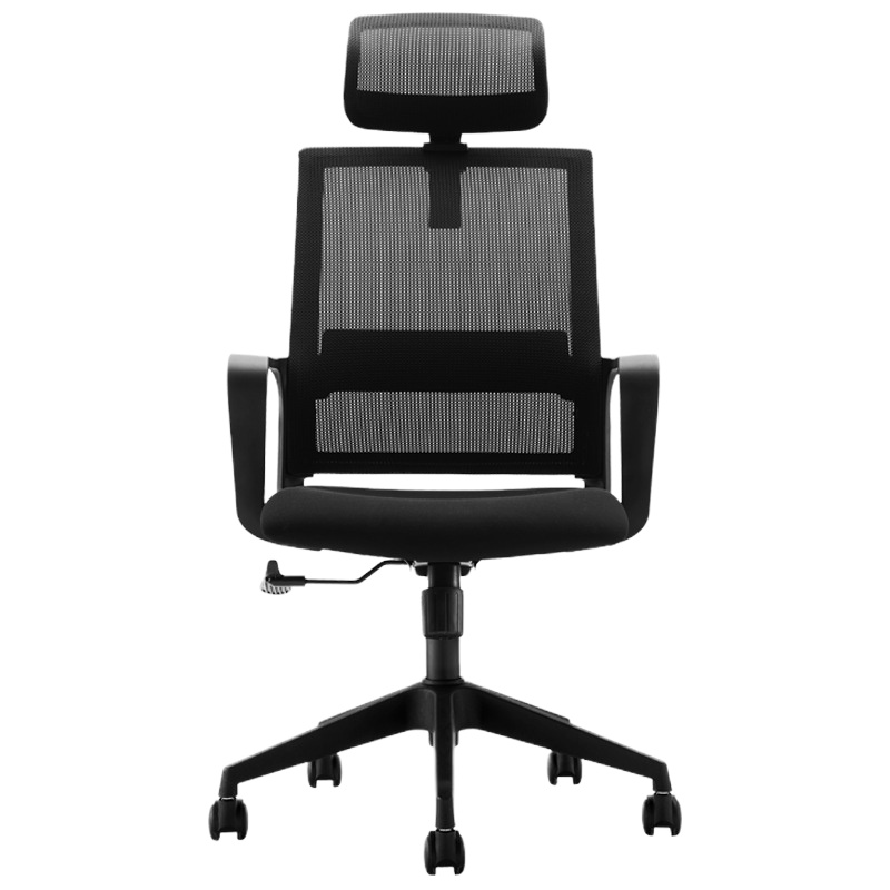 精一 DS-219A 办公椅 90-125°后仰逍遥职员椅 尼龙脚黑背黑座(一张装)可定制