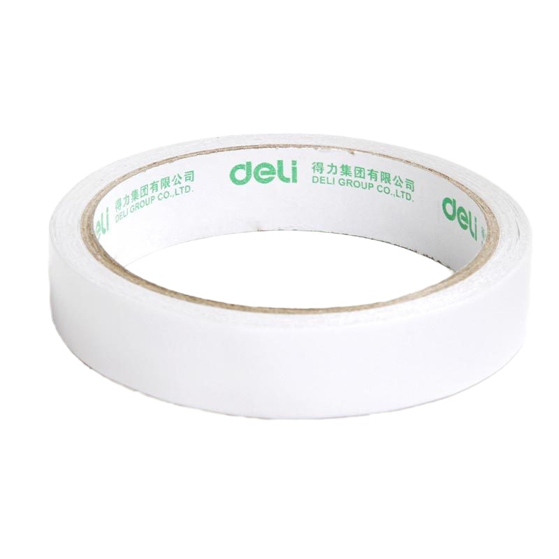 得力 高粘性棉纸双面胶 18mm*10y 16卷装 30402