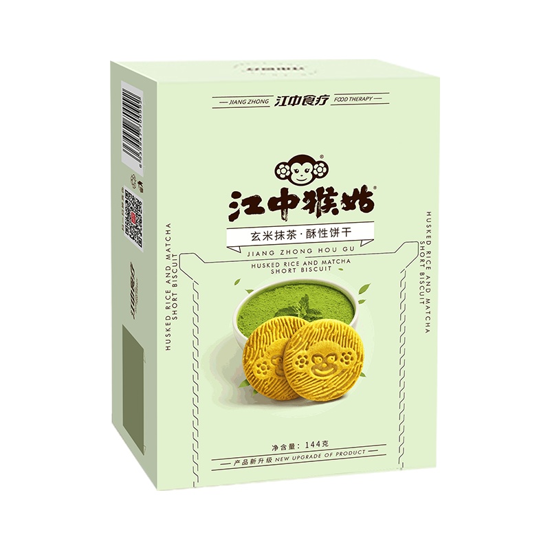 江中猴姑玄米抹茶酥性饼干144g