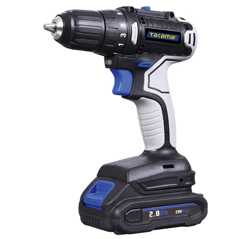 高松takama 锂电无刷充电手电钻起子机6mm-12mm20V 40Nm二电一充1*2.0Ah 803020 1台