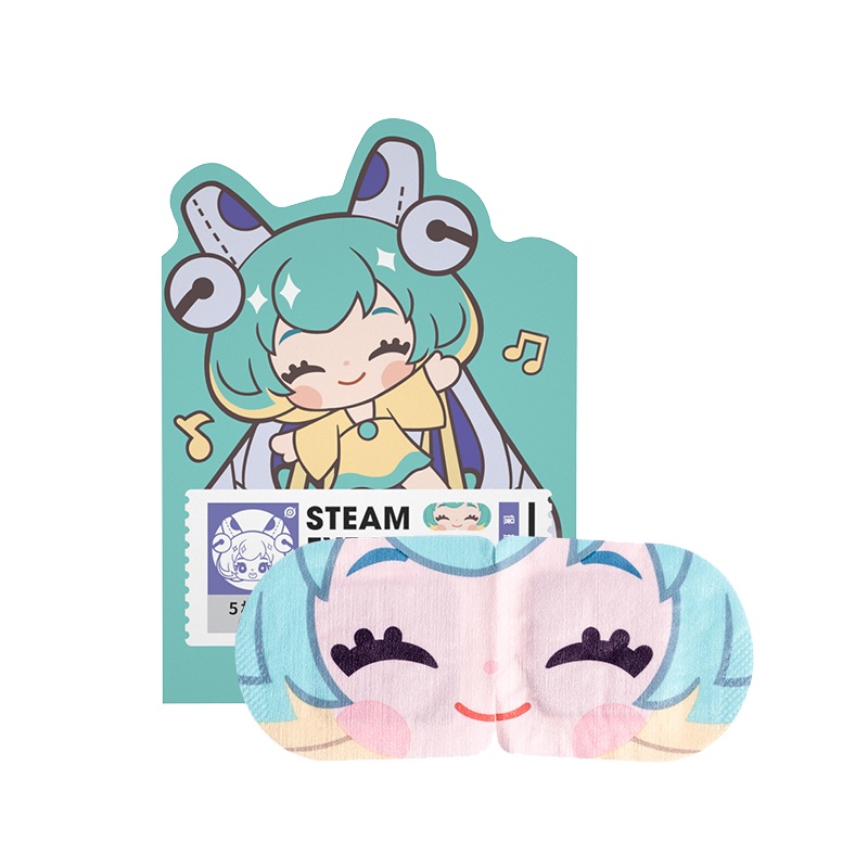 名创优品(miniso) 王者荣耀蒸汽眼罩热敷睡眠卡通睡觉遮光发热眼贴[蔡文姬(无香)5片]