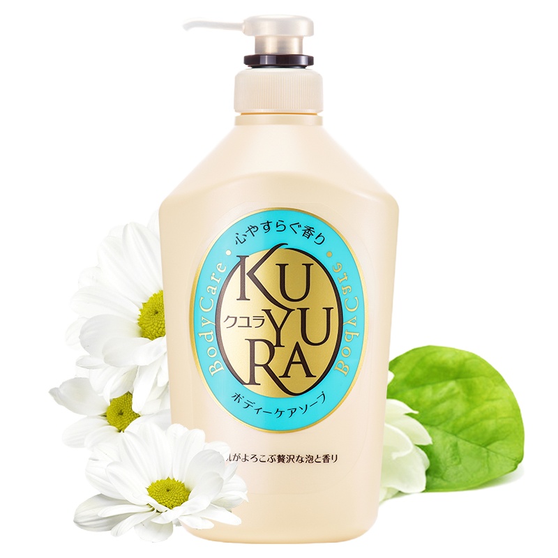 资生堂 可悠然(KUYURA) 美肌沐浴露(恬静清香)550ml 日本进口