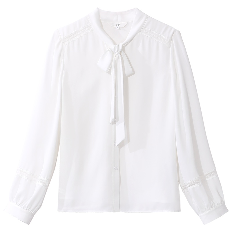 OSA白色衬衫女设计感小众衬衣春秋装2020年新款外穿百搭长袖上衣