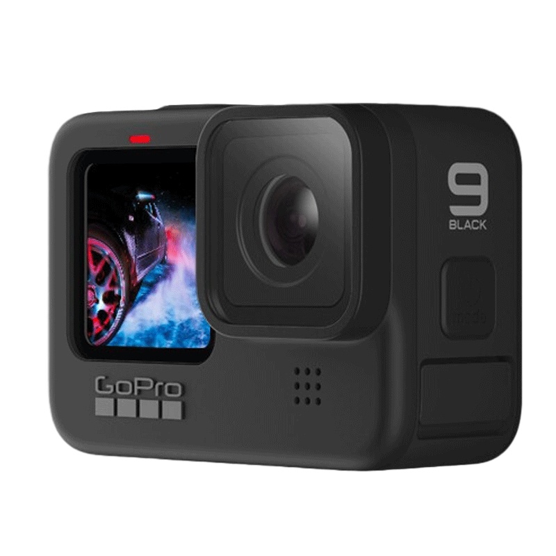 GoPro Hero 9 Black+64G卡+三向自拍杆+原装电池