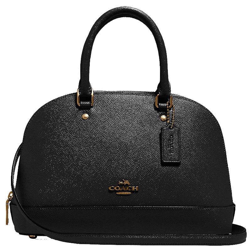 [直营]COACH 蔻驰 小号贝壳包Sierra 硬 真皮/涂层帆布 拉链包 斜挎包手提包单肩包Coach 女包