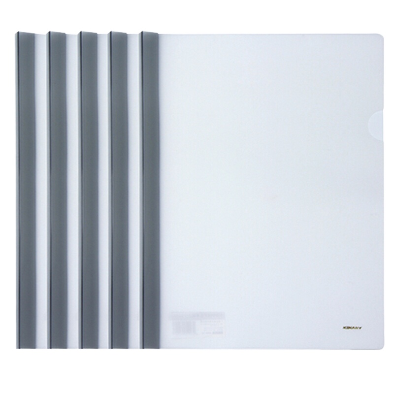 金得利(kinary)Q310 透明A4透明抽杆夹文件夹5个装