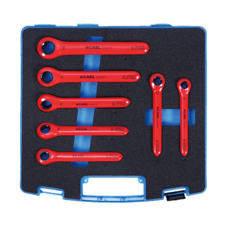 [卡尔]7件绝缘棘轮扳 手组套