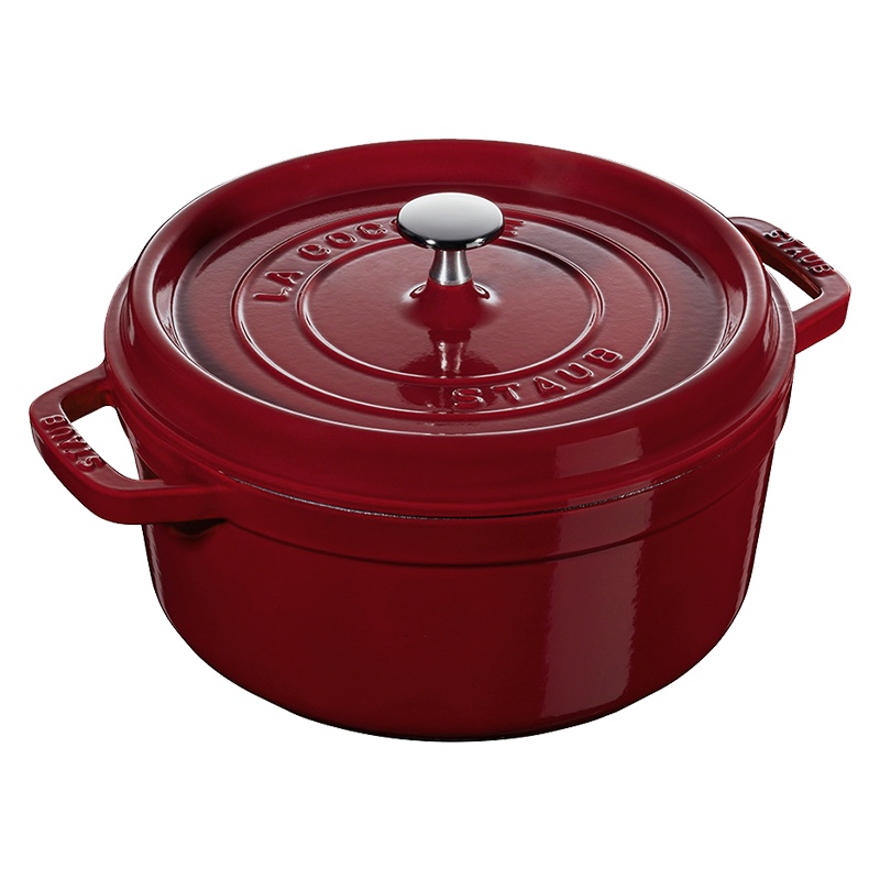 双立人旗下staub珐宝20cm珐琅铸铁锅家用炖煲汤焖烧锅多功能锅