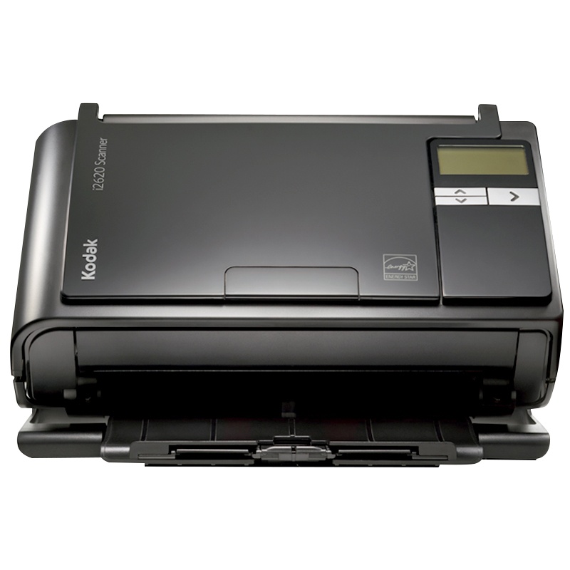 Kodak柯达i2620馈纸式扫描仪A4彩色每分钟50张100面批量扫描高速扫描文档证件卡片48位彩色高清双CCD 黑色