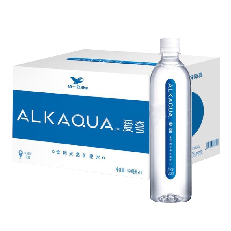 统一(GS)爱夸.ALKAO.UA矿泉水570ml *24