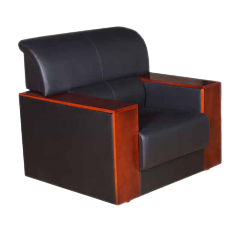楚昌平扶手沙发办公沙发单人位沙发西皮环保皮JCJJ-SF02规格标准