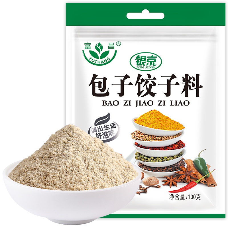 富昌 包子饺子料100g 调馅拌馅香辛料五香调味料 厨房调味料馅料