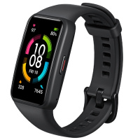 荣耀手环6 NFC版 陨石黑 1.47英寸臻彩大屏 14天长续航 10种专业运动 语音控制 智能心率血氧睡眠 门禁公交地铁卡 50米防水