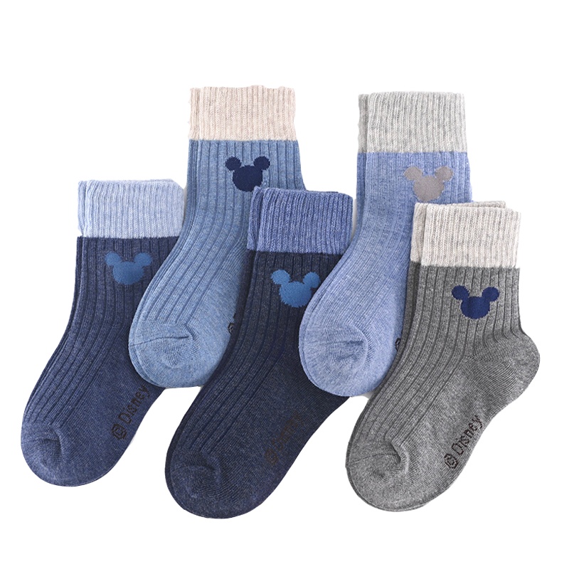 迪士尼(DISNEY)儿童袜子冬袜男童蜘蛛侠中筒男孩幼儿小孩学生宝宝短袜