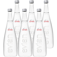 依云天然矿泉水750ml *12瓶玻璃瓶装
