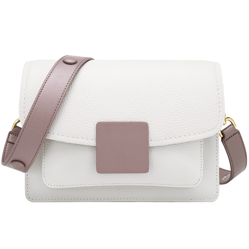 高尔夫GOLF包包2021新款潮牛皮女包单肩斜挎包时尚百搭腋下包小方包