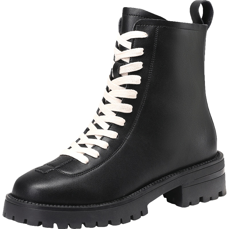 公猴真皮马丁靴女2020新款秋冬短靴英伦风单靴厚底百搭潮ins