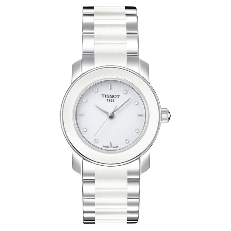 天梭(TISSOT) 手表 陶瓷系列 石英女表 小表盘 时尚潮流 简约 女士手表T064.210.22.016.00