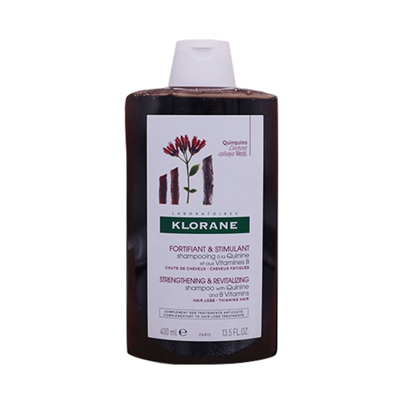 Klorane蔻萝兰/康如金鸡纳防脱控油洗发水400ml 去屑止痒 强韧发丝