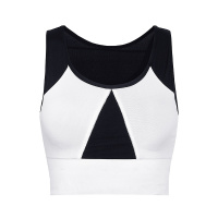 曲慕QuMu 防震运动文胸套装三件套背心式吸汗网布瑜伽服长短裤QM7833-1