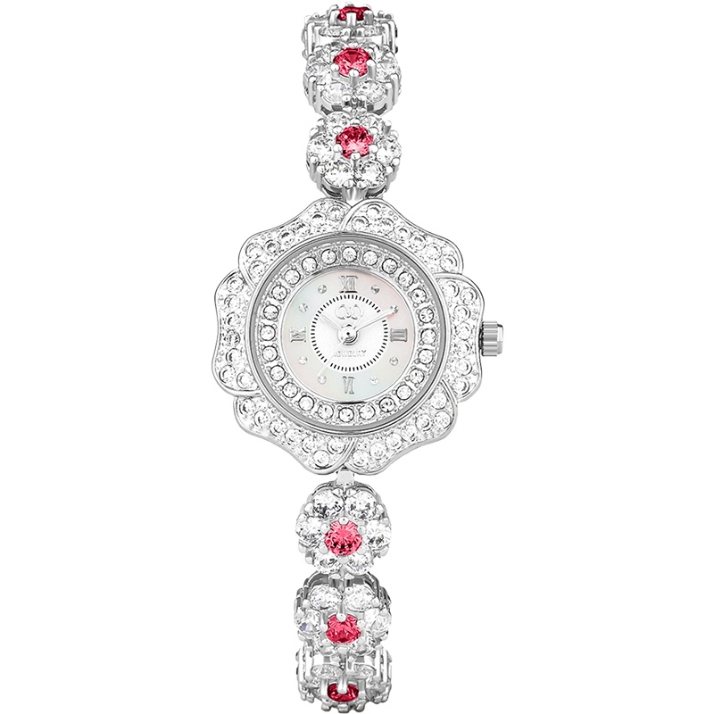 C&C意大利时装手表唯美手链系列施华洛世奇元素花瓣形锆石水晶女士腕表 CC8149