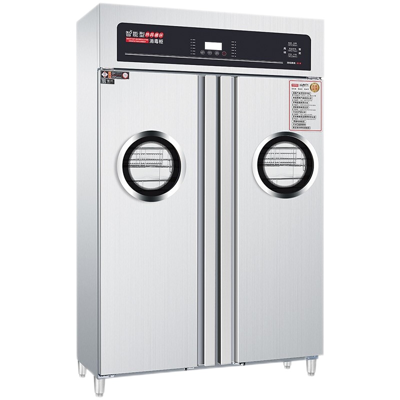 圣托(Shentop)智能变频消毒柜商用大容量 不锈钢双门玻璃视窗 热风循环高温消毒碗柜 RTD1000-B8