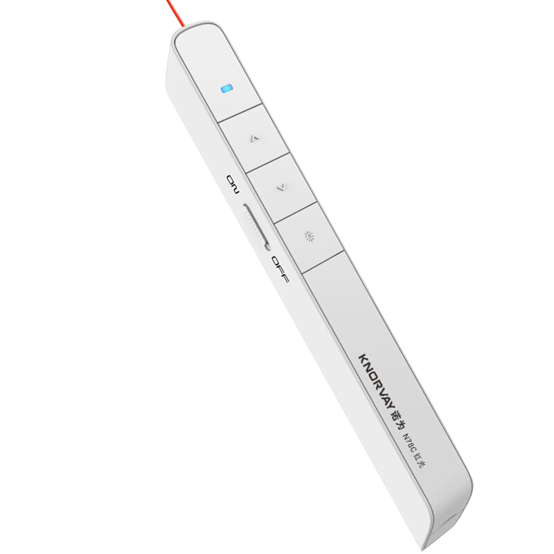 诺为N78C V2 红光ppt翻页笔 u盘存储无线遥控演示笔多媒体教学讲课笔投影锂电充电电子白板 白色 红光 32G内存