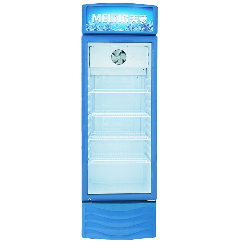 美菱(MELING)SC-268W商用展示柜 立式玻璃冷藏保鲜冰柜 单门饮料啤酒酸奶蛋糕水果陈列柜冷柜