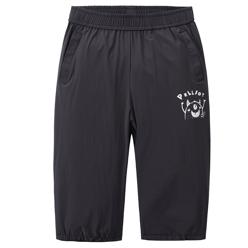 伯希和户外儿童速干裤男女童夏季薄款快干短裤运动休闲跑步锦纶七分裤