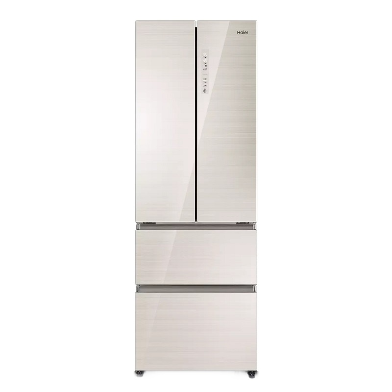 海尔（Haier）449升多门风冷无霜双变频冰箱板家用超薄静音节能电冰箱 彩晶玻璃面板 BCD-449WDCO