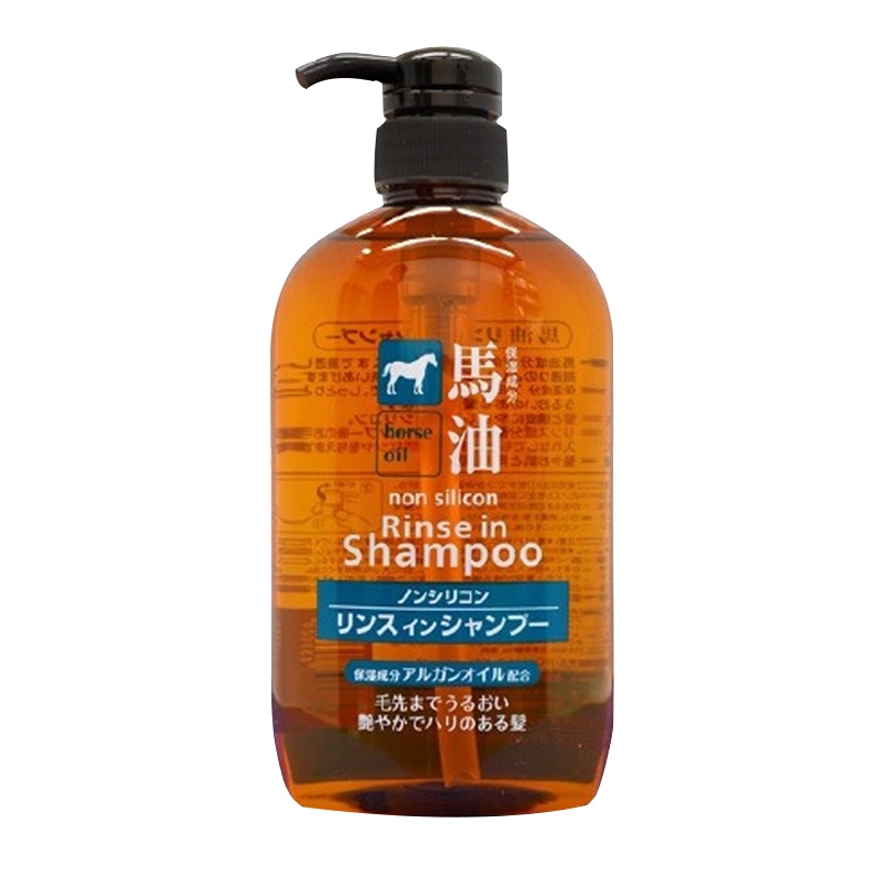 KUMANO熊野油脂 马油 无硅油洗发水护发素洗护二合一 600ML/瓶