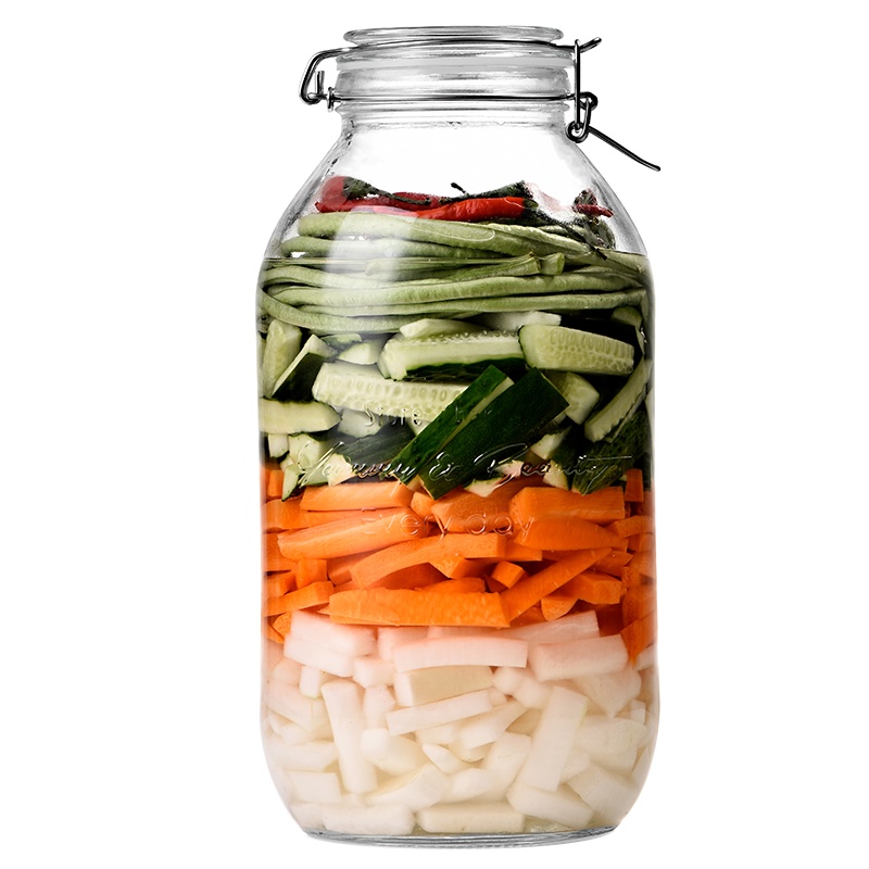 喜碧(Scybe)泡酒瓶泡菜坛 潘多拉玻璃家用酿酒密封罐药酒瓶酵素桶 10斤装