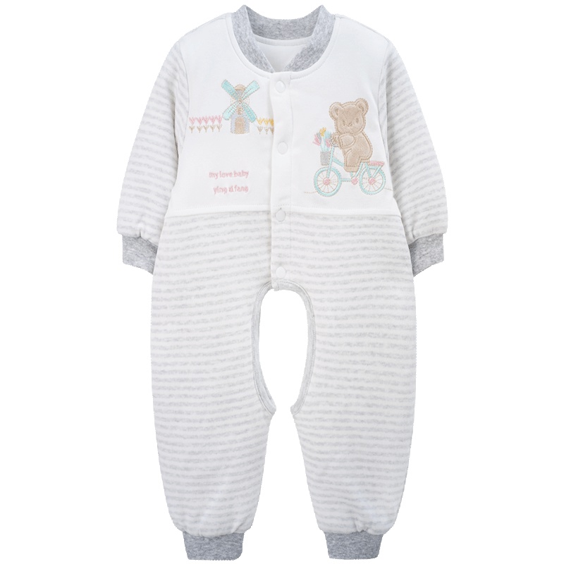 苏宁自营婴姿坊男童女童连体衣多色 59-80cm 0-1岁