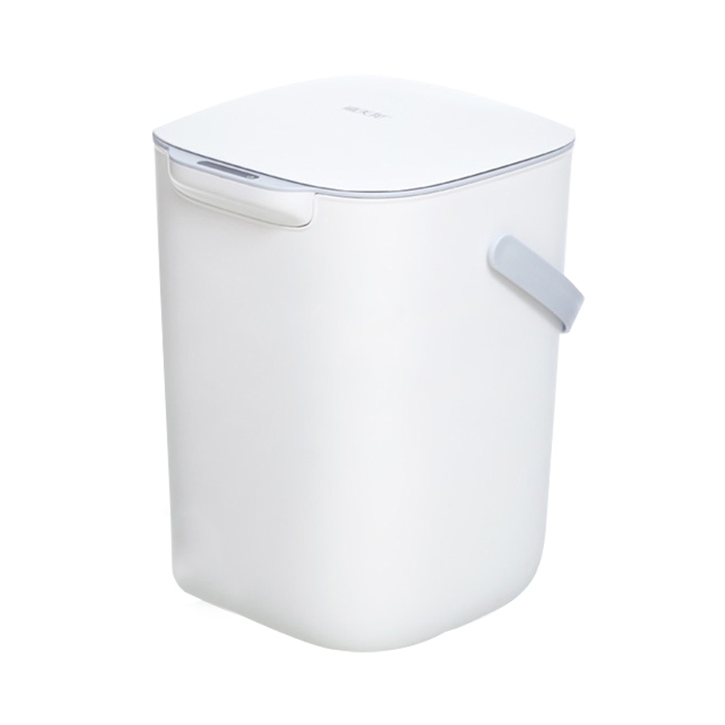 禧天龙感应垃圾桶家用带盖厕所卫生间智能厨房客厅大号自动高档卧室 象牙白 12L 内置电池