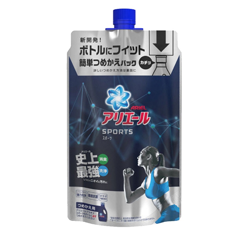 宝洁(Procter&Gamble) 运动后消臭洗净 洗衣液 替换装 720G /袋