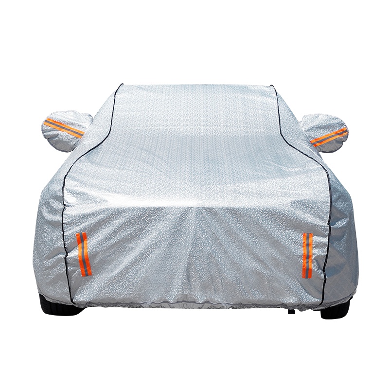 汽车车衣格纹车罩防晒防雨防尘专用遮阳隔热四季通用防冰雹全罩CaRSun 格纹款铝箔加棉