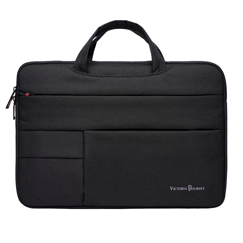 维多利亚旅行者(VICTORIATOURIST)V7018小版(黑色)都市轻简手提电脑数码包 14英寸