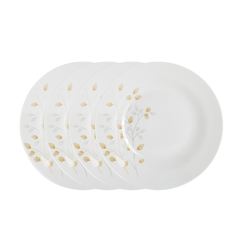 富昱景 景德镇餐具碗碟套装盘碟家用欧式景德镇陶瓷盘子套装(4个装) 秋之韵