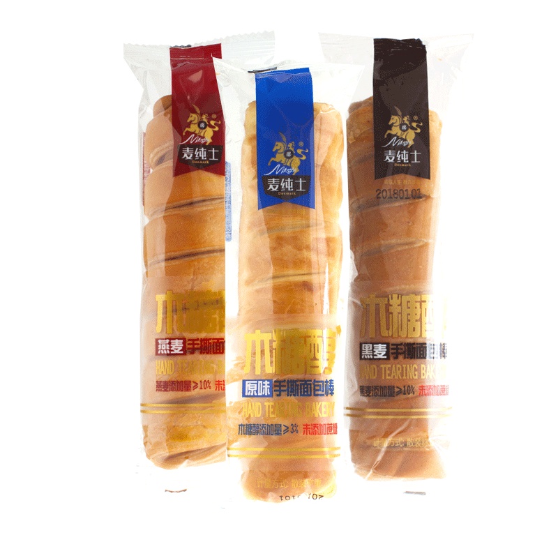 晓唯无糖精食品麦纯士手撕面包棒10个燕麦黑麦原味（请备注口味）糖尿人中老年人孕妇零食无糖糕点心
