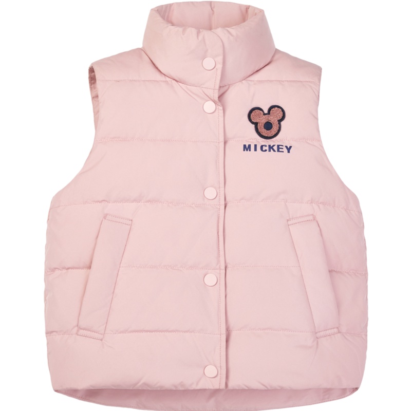 波司登童装新款迪士尼运动基础女童短款轻薄羽绒马甲